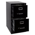 thumbnail image 2 of Pemberly Row 2 Drawer Metal Letter Width Vertical File Cabinet in Black, 2 of 5