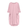 thumbnail image 3 of Hauts Grande Taille pour Femmes Robe Ample avec Poches pour Femmes Col pour Dames Décontracté Hauts Longs Robe Grande Taille Hauts Grande Taille pour Femmes Hauts pour Femmes Grande Taille Hauts pour Femmes Robe Grande Taille Femmes Grande Taille, 3 of 4