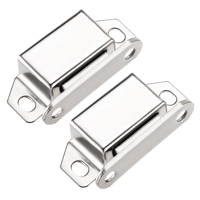 Unique Bargains 2Pcs Door Cabinet Magnetic Catch Magnet Latch Closure Stainless Steel 36mm Length