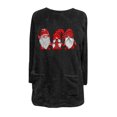thumbnail image 4 of TIMIFIS Chandails de Noël pour Femmes Décontractés Mignons avec Imprimé du Père Noël, Col Rond, Chandails à Enfiler d'Hiver à Manches Longues avec Poche, Cadeaux de Noël, 4 of 4