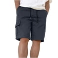 thumbnail image 1 of Birdeem Mens Shorts Mens Casual Solid Color Casual Drawstring Pockets Elastic Sports Shorts, 1 of 10