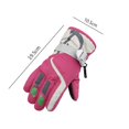 thumbnail image 2 of Agiferg Kids Ski Gloves Winter Warm Lining Snow Adjustable Waterproof Windproof Cold, 2 of 5