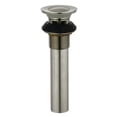 thumbnail image 1 of Kingston Brass KB6008 Complement Drain Push-Up avec Débordement, Nickel Brossé, 1 of 1