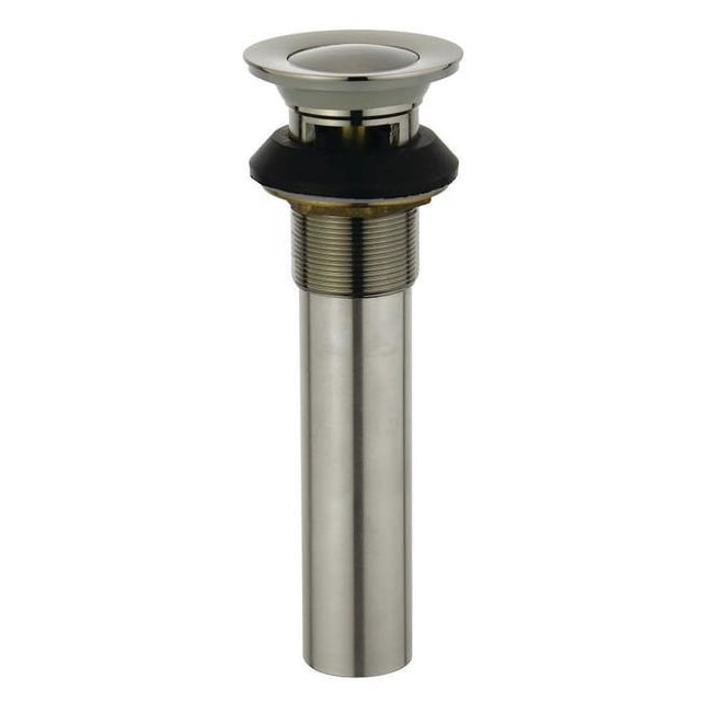 Kingston Brass KB6008 Complement Drain Push-Up avec Débordement, Nickel Brossé