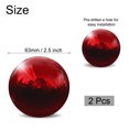 thumbnail image 2 of 2 Pcs Gazing Ball 2.5 Inch 63mm Reflective Sphere Polished Hollow Ball Deep Red, 2 of 7