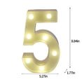 thumbnail image 2 of Dvkptbk Light up Letters , LED Letters Lights Sign Alphabet and Number Big Lights Letter for Party Birthday Bar Battery Powered Christmas Decor Letter Lights Letter Light Home Essentials, 2 of 2
