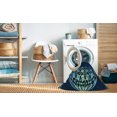 thumbnail image 2 of Ahgly Company Tapis Rond Lavable en Machine Intérieur Transitionnel Bleu Lierre, 6 Pieds Rond, 2 of 7