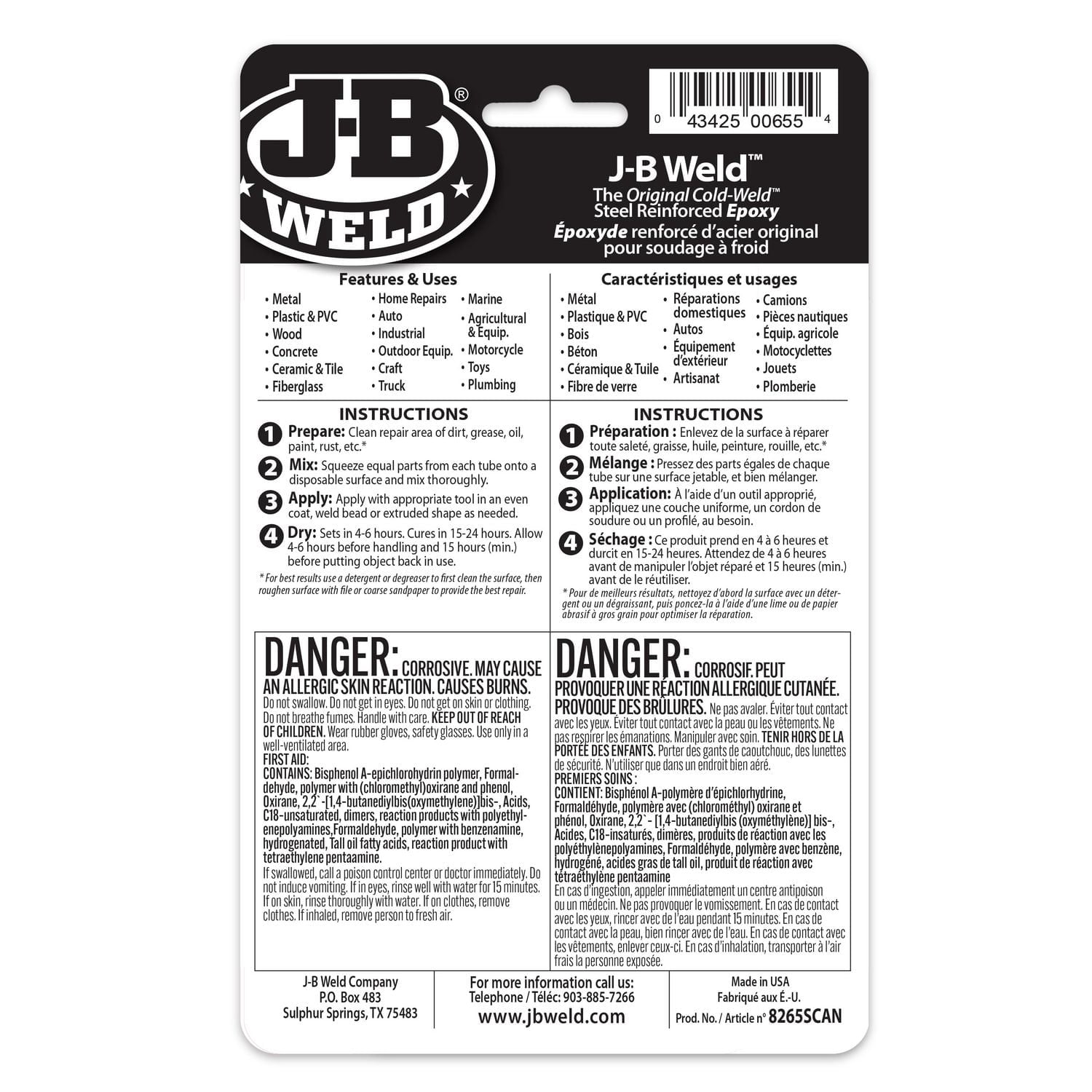 J-B Weld Original Cold Weld Epoxy