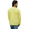 thumbnail image 4 of Atasi Men's Yellow Short Kurta Round Keyhole Neck Cotton Tunic Shirt-XXX-Large, 4 of 6
