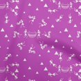thumbnail image 1 of oneOone Georgette Viscose Fuschia Pink Fabric Asian Floral Block Craft Projects Decor Fabric Printed By The Yard 42 Inch Wide, 1 of 4