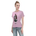 thumbnail image 4 of T-Shirt Basique à Manches Courtes pour Femmes Demon Slayer : Tanjirou et Nidouzi, 4 of 6