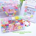 thumbnail image 1 of Kids DIY Jewelry Making Kit for Ages 4-6: 24-Grid Plastic Bead Set with 6 Flying Flower Fairy Designs & 9-Piece Tools – Educational Toy to Boost Creativity, Hand-Eye Coordination, and Interactive, 1 of 6