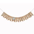thumbnail image 1 of pitrice Baptism Decorations Delicate Religious Banner Adornment Flag Decoration Outdoor Hanging Banners for Scene Layout Decorating Use Blue, 1 of 9