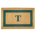 thumbnail image 1 of Nedia Home 02026T Single Picture - Green Frame 22 x 36 In. Heavy Duty Coir Doormat - Monogrammed T, 1 of 4