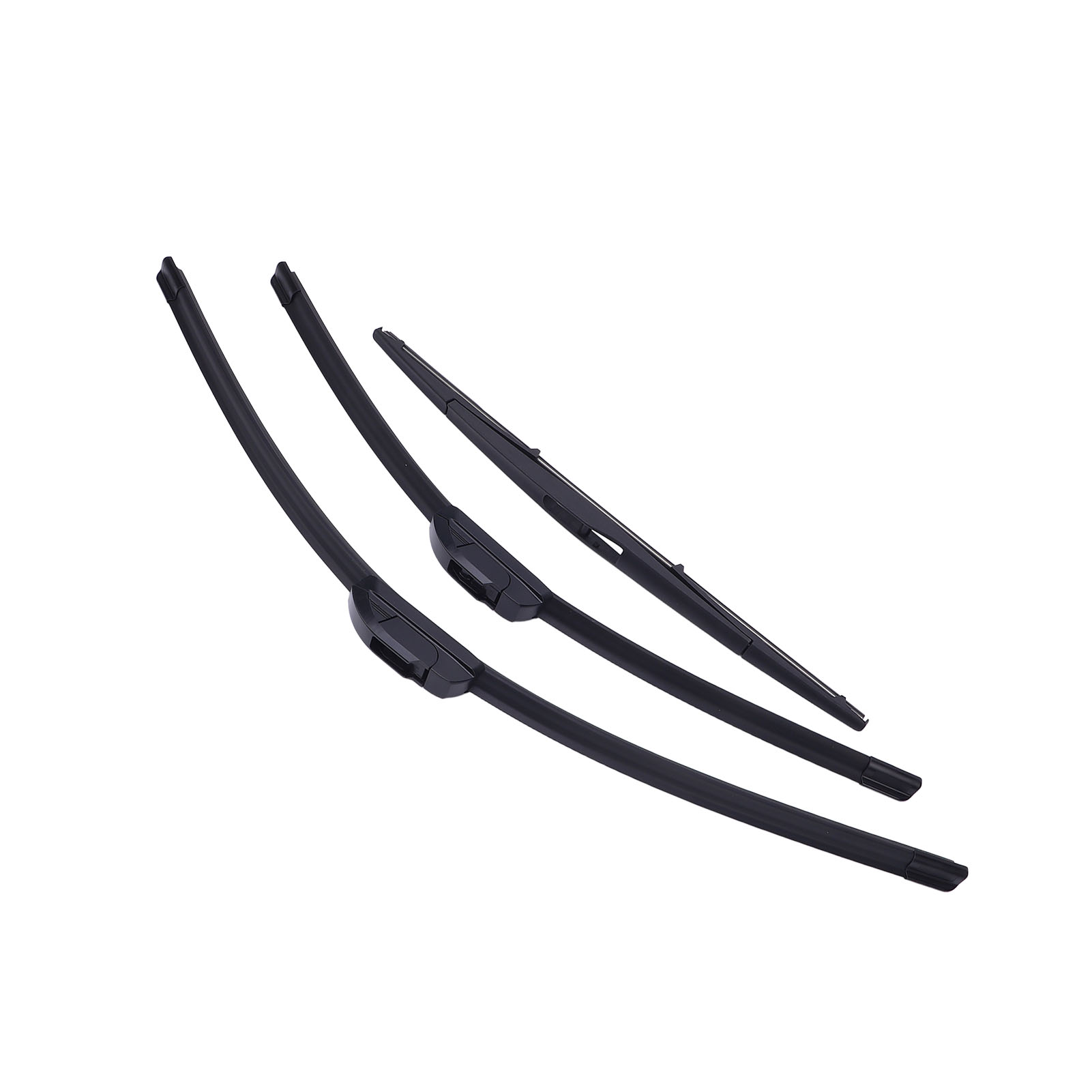 Car Windshield Wiper Blades, 26in 22in 16in Windshield Wiper Blades Set Left Hand Drive Aerodynamic Rubber  for Vehicle