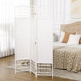 thumbnail image 2 of HOMCOM 5.6ft Folding Room Divider, Freestanding Privacy Screen for Bedroom, 2 of 10