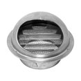 thumbnail image 1 of Stainless Steel Round Bull Nosed External Extractor Wall Vent Outlet, 1 of 5