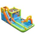 thumbnail image 1 of Costway Inflatable Water Slide Park Bounce House Climbing Wall Without Blower, 1 of 10