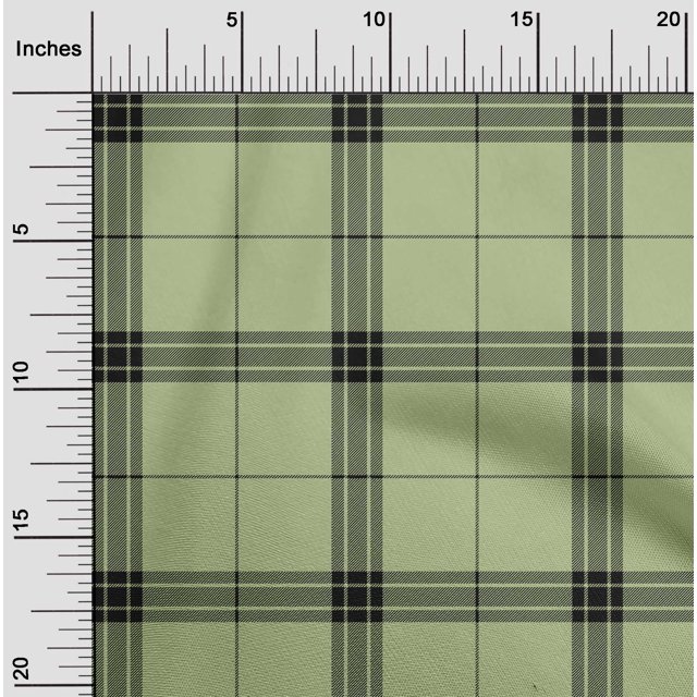 oneOone Cotton Flex Fabric Tartan Check Print Fabric BTY 40 Inch Wide