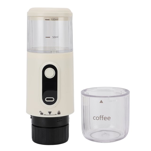 Machine à Expresso Électrique Portable, Cafetière de Voyage pour Camping, Cafetière Auto-Chauffante pour Voiture avec USB C pour Randonnée, Bureau, RV