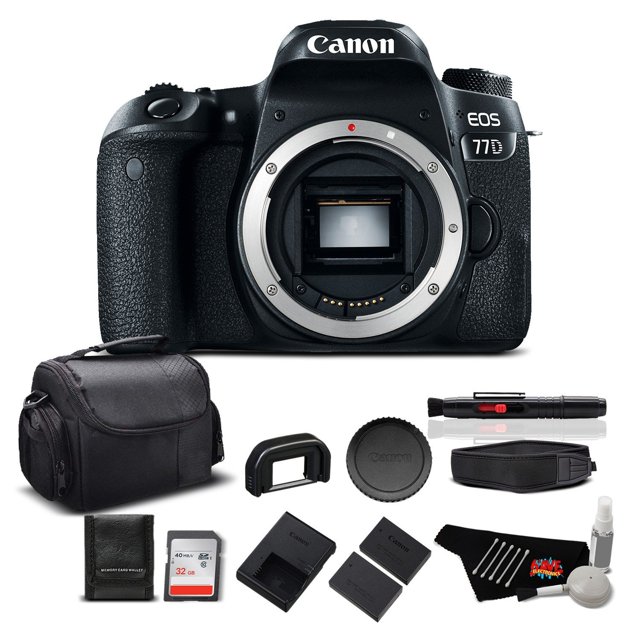 Canon EOS 77D Appareil Photo Reflex Numérique Boîtier Standard Ensemble