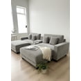 thumbnail image 4 of Olivia - Oversized Corduroy Loveseat W/ Two Ottomans & USB Ports, 4 of 4
