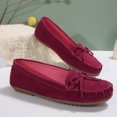 thumbnail image 4 of Gspmoly Ballerines pour Femmes, Sandales Décontractées Mode pour Femmes à Bout Rond Confortables Sandales Décontractées Chaussures Femmes Ballerines Chaussures Habillées Rose Vif 38, 4 of 9