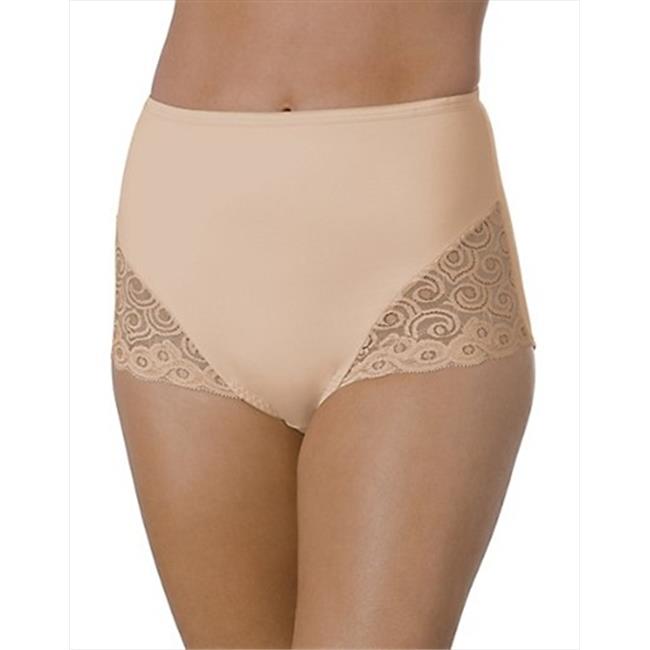 Hanes X054 Bali Culotte en Dentelle Contrôle Modéré Lot de 2 Moyen 2 Teinte Beige
