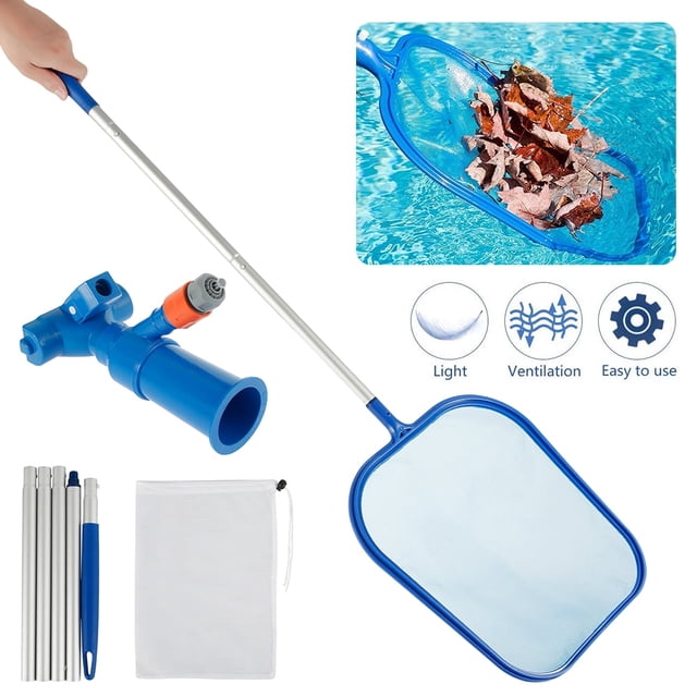 Swimming Pool Skimmer Net kit leaf skimmer kit Fine Mesh Net With Pole Parts Vacuum Storage For Cleaning Pool Leaves And ALL Debris