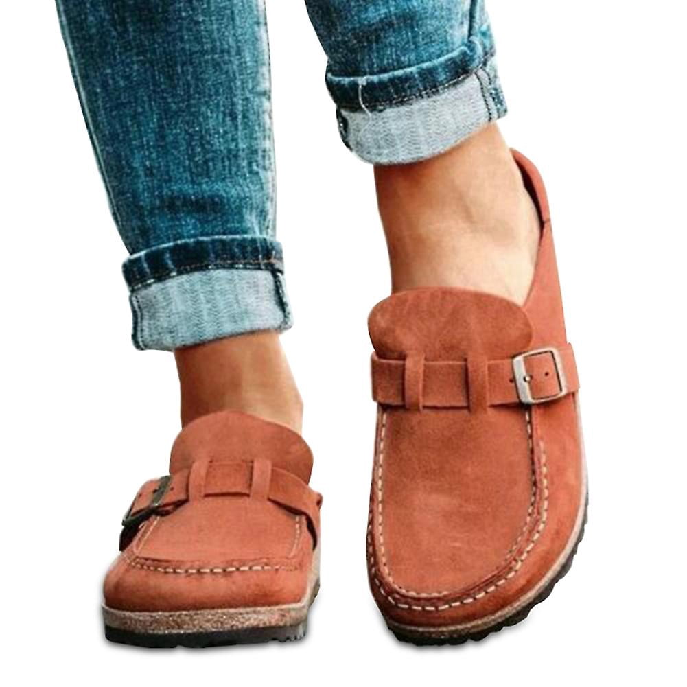 Women Casual Comfy Clogs Suede Slip On Sandals Summer Home Office Shoes