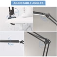 thumbnail image 2 of Swing Arm Lamp, LED Desk Lamp with Clamp, 9W Eye-Care Dimmable Light, Timer, Memory, Modern Architect Table Lamp for Task Study Reading Working Home Dorm Office, 2 of 6