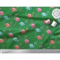 thumbnail image 2 of Soimoi Poly Georgette Fabric Flamingo Bird Decor Fabric Printed Yard 42 Inch Wide, 2 of 3