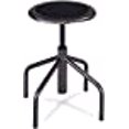 thumbnail image 3 of Safco Diesel Low Base - Stool - swivel - leather, steel - pewter, 3 of 8