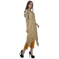 thumbnail image 3 of Moomaya Asymmetric Kurti With Pant Indian Tunic Tops Printed Kurti Set For Women, 3 of 6