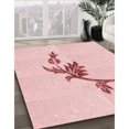 thumbnail image 3 of Ahgly Company Machine Washable Indoor Rectangle Transitional Pastel Red Pink Area Rugs, 5' x 7', 3 of 7