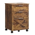 thumbnail image 5 of BeesClover File Cabinet with Lock, Mobile Wood Filing Cabinet for Home Office, Under Desk Storage Organizer with Wheels, 5 of 5