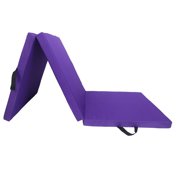 Tri Fold Thick Exercise Mat Yoga Mat Unisex Protective Flooring Yoga Pad Gym for Oxford Cloth