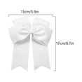 thumbnail image 3 of Iumwxz 6-inch Ribbed Satin Fishtail Double Layered Ribbon Bow Hair Clip For Children's Hair Accessories Hair Clip, 3 of 8
