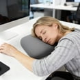 thumbnail image 2 of Ergonomic Memory Foam Pillow for Desk Rest Support and Travel Comfort Nap, 2 of 5