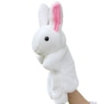 thumbnail image 1 of Cute Cartoon Animal Doll Kids Glove Hand Puppet Rabbit Plush Bunny Finger Toys, 1 of 8