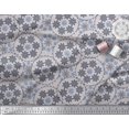thumbnail image 2 of Soimoi Silk Fabric Snowflake Artistic Decor Fabric Printed Yard 42 Inch Wide, 2 of 3