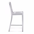 thumbnail image 2 of Nicer Furniture Brushed Anodized Aluminum Modern Counter Stools, 2 of 3