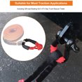thumbnail image 3 of mmirethe Soft Shackle with Protective Cover Strong Carabiner Ring Pull 38000lbs Hitch Portable Towing Ropes for Orange, 3 of 6