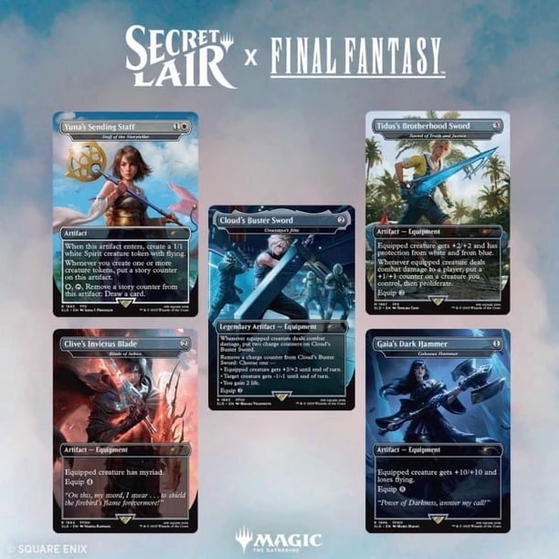 Magic the Gathering Secret Lair x FINAL FANTASY: Weapons (English
