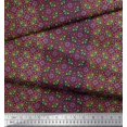 thumbnail image 2 of Soimoi Modal Satin Fabric Stripe & Moroccan Kaleidoscope Decor Fabric Printed Yard 42 Inch Wide, 2 of 3