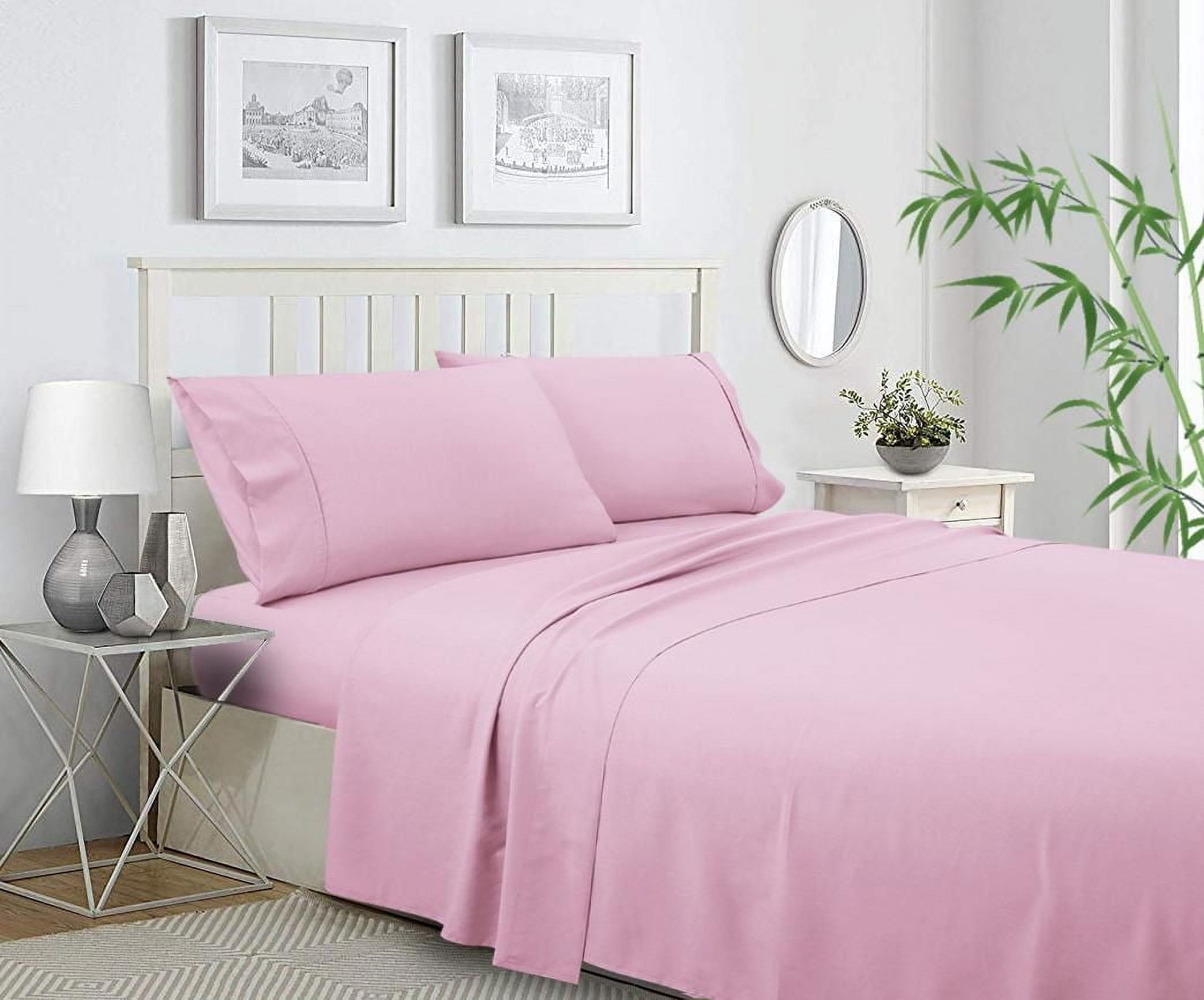 Ensemble de draps en mélange de polyester et bambou