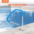 thumbnail image 2 of VEVOR Main Courante de Piscine 46 x 37 Pouces en Acier Inoxydable (Préconstruit) pour Intérieur/extérieur, 2 of 9