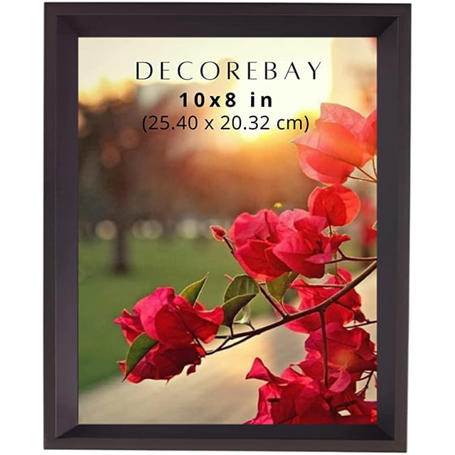 Decorebay Home Solid Wood Single Photo Display Picture Frames - Black Brown