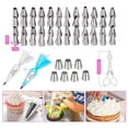 thumbnail image 4 of yeacher 124-Piece Premium Cake Decorating Kit with Turntable, Stainless Steel Tools, and Assorted Nozzles for Baking Enthusiasts, 4 of 7