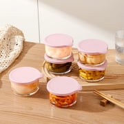Small Glass Meal Prep Food Storage Container,Overnight Oats Containers with Airtight Lids,Reusable Glass Condiment Containers for Salad Dressing Sauce Dips,Lunchbox Picnic,Glass Containers for Food